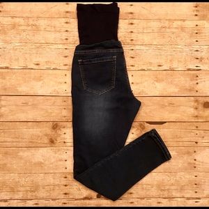 Dark Blue Skinny Jeans w/ Belly Band Size Small